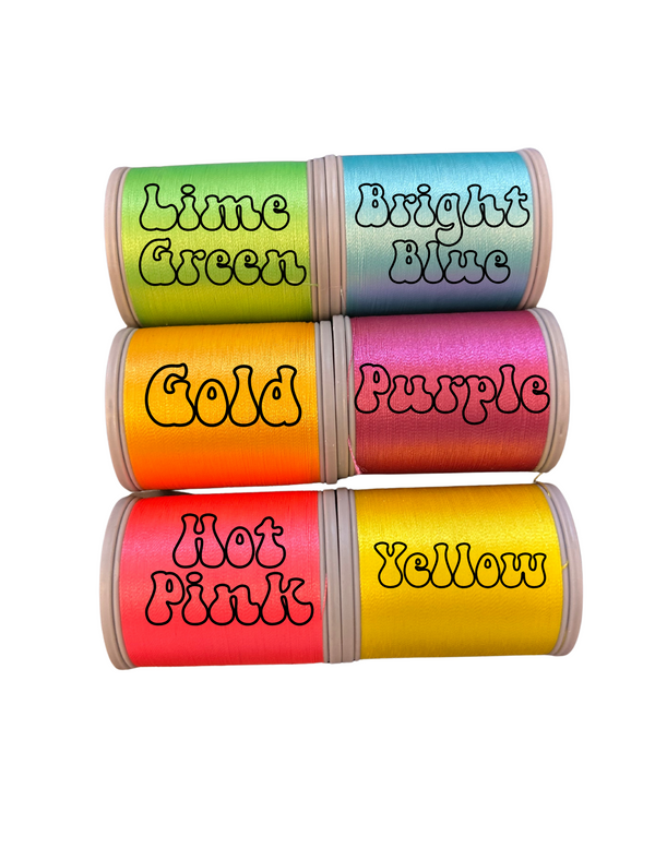Embroidered Sequined Bag Name Tag
