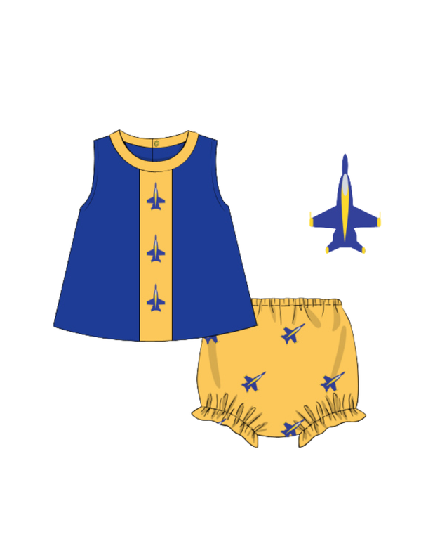 PREORDER ETA JUNE: Blues Buzz Collection: Delta Knit Bloomer Set