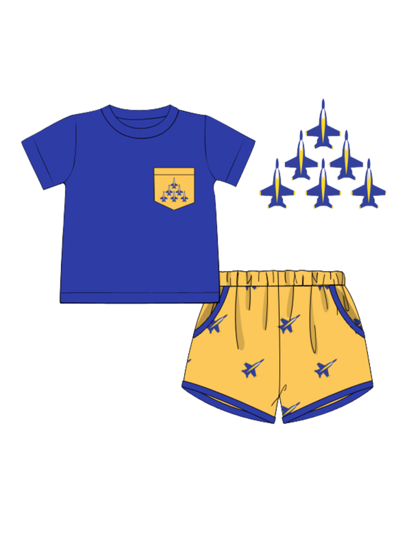 PREORDER ETA JUNE: Blues Buzz Collection: James Pocket Tee & Benny Short Set