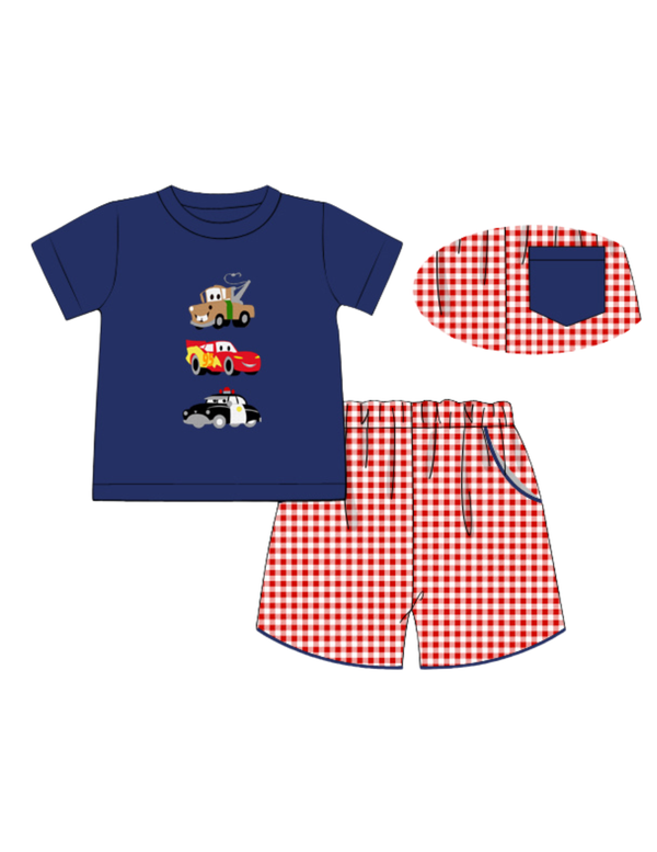 PREORDER ETA JUNE: Ka-Pow Knit Collection - James Applique Tee & Wallace Short Set