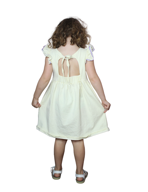 Bella French Knot Knit Dress - Pastel Bow Mouse
