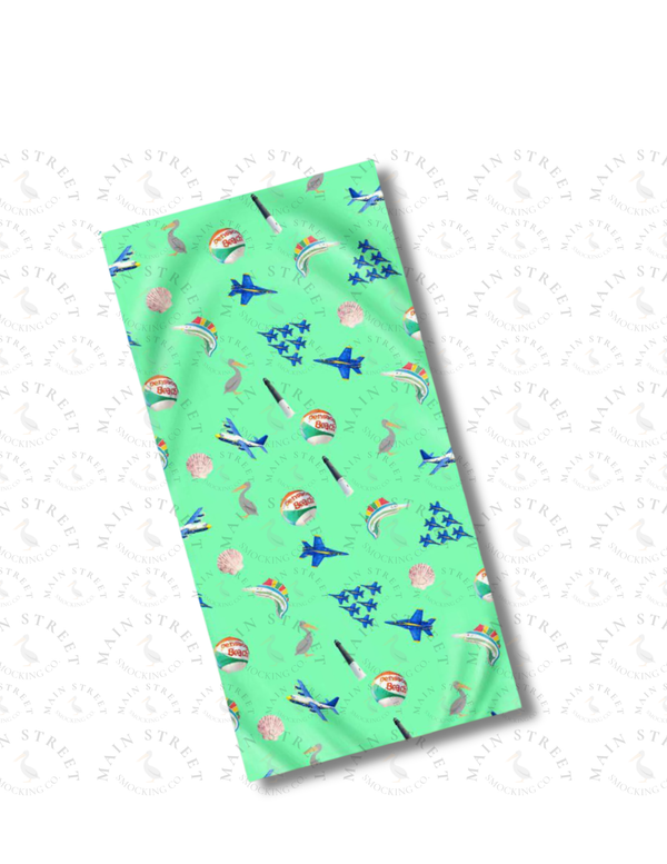 PREORDER ETA JUNE: Albert Oversized Towel - "Where Florida Begins" Seagrass Green