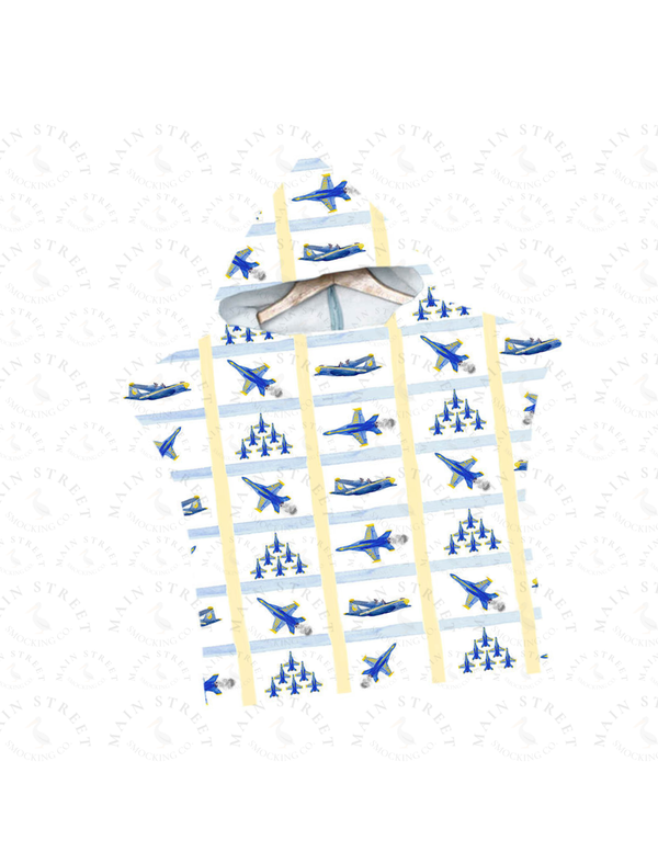 PREORDER ETA JUNE: Blues Days Collection: Main Street Magic Hooded Towels - High Flying Blues