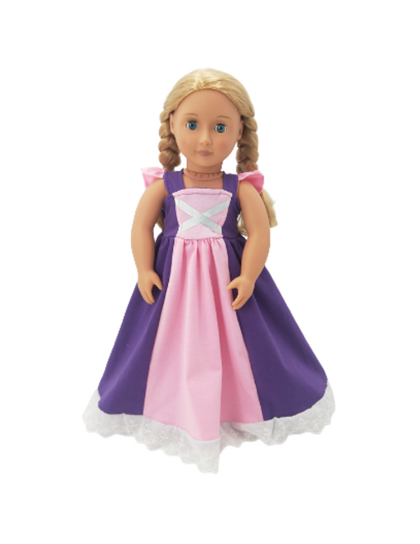 Doll Dress Up - Long Haired Princess Inspired Dress