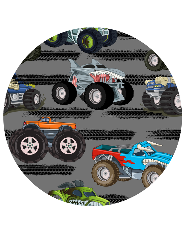 PREORDER ETA OCTOBER: Main Street Bamboo 2 Piece PJs - Monster Trucks