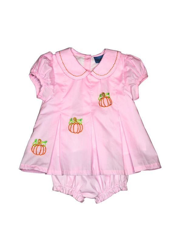 Classic Embroidered Pumpkins  - Bloomer Set
