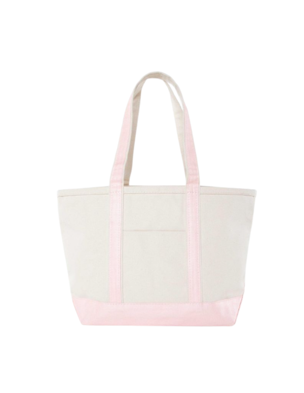 PREORDER: PERSONALIZED METALLIC CANVAS BOAT TOTE - Medium