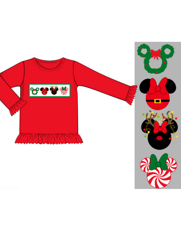Miss Magic Smocked Christmas Tee