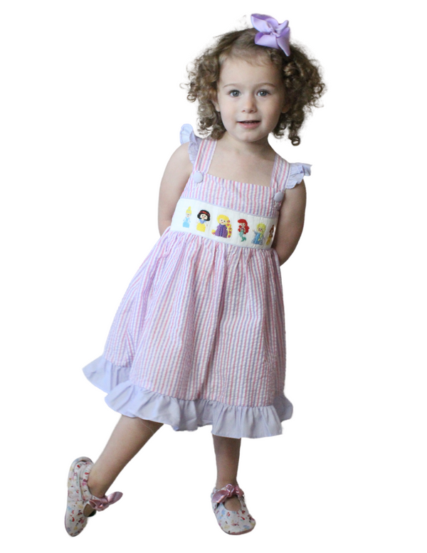 Maggie Ruffled Smocked Dress - Princesses