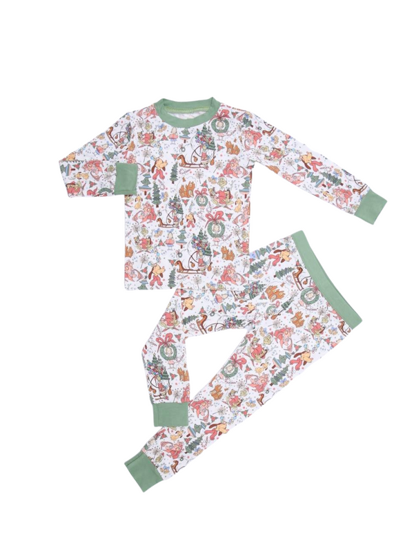Main Street Bamboo 2 Piece PJs  - Whoville