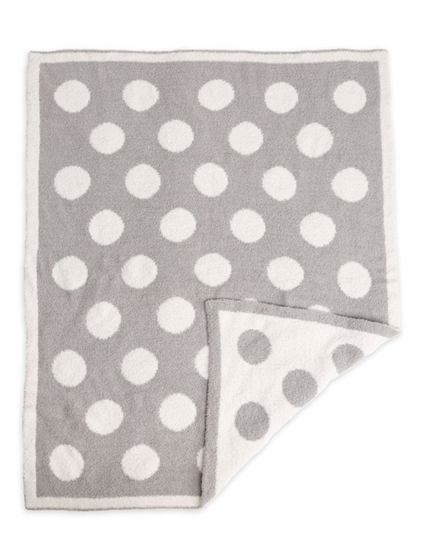 Baby Dream Blanket - Grey Polka Dots