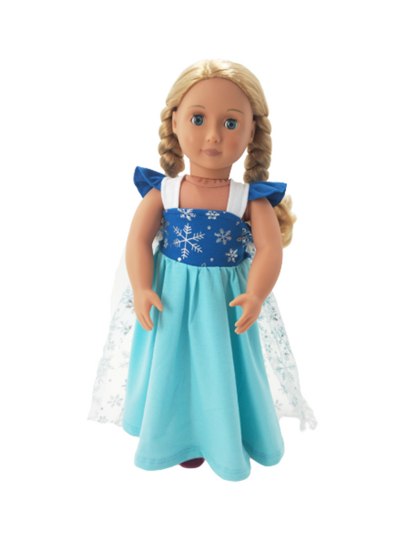 Dolly Dress Up - Queen Elsa Inspired Dress