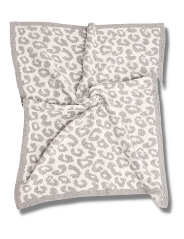 Baby Dream Blanket - Grey Leopard
