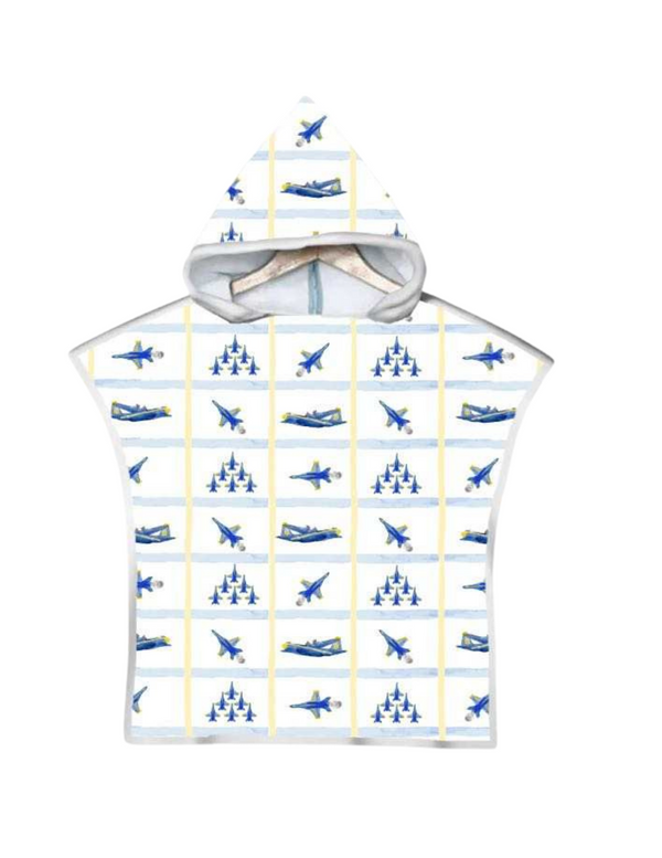 Blues Days Collection: Main Street Magic Hooded Towels - High Flying Blues