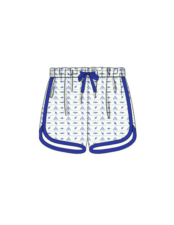 Blues Days Collection: Drawstring Tracker Shorts