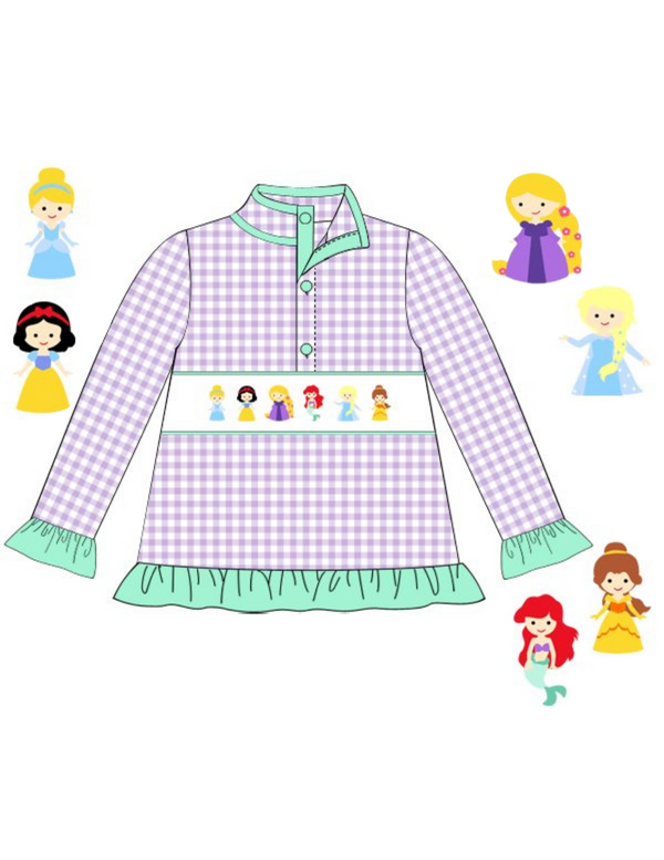 Princesses Smocked Pullover