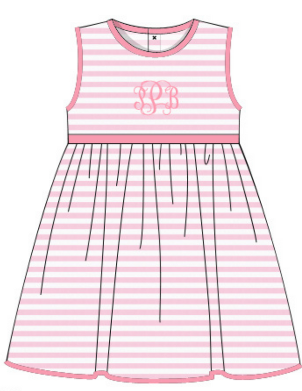 Classic Everyday Stripes - Pink Dress