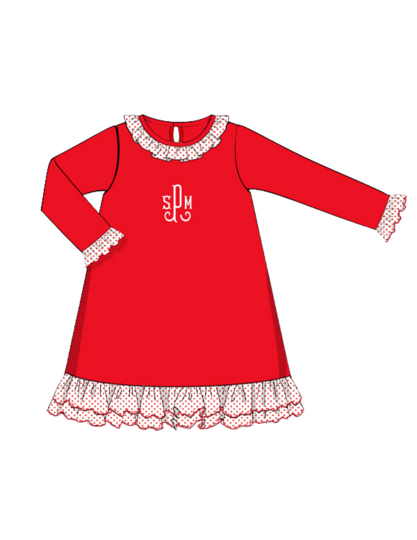 Classic Christmas Loungewear - Kids Nightgown