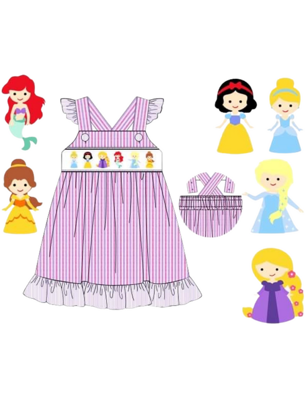 Princesses Smocked Dress Main Street Smocking Company